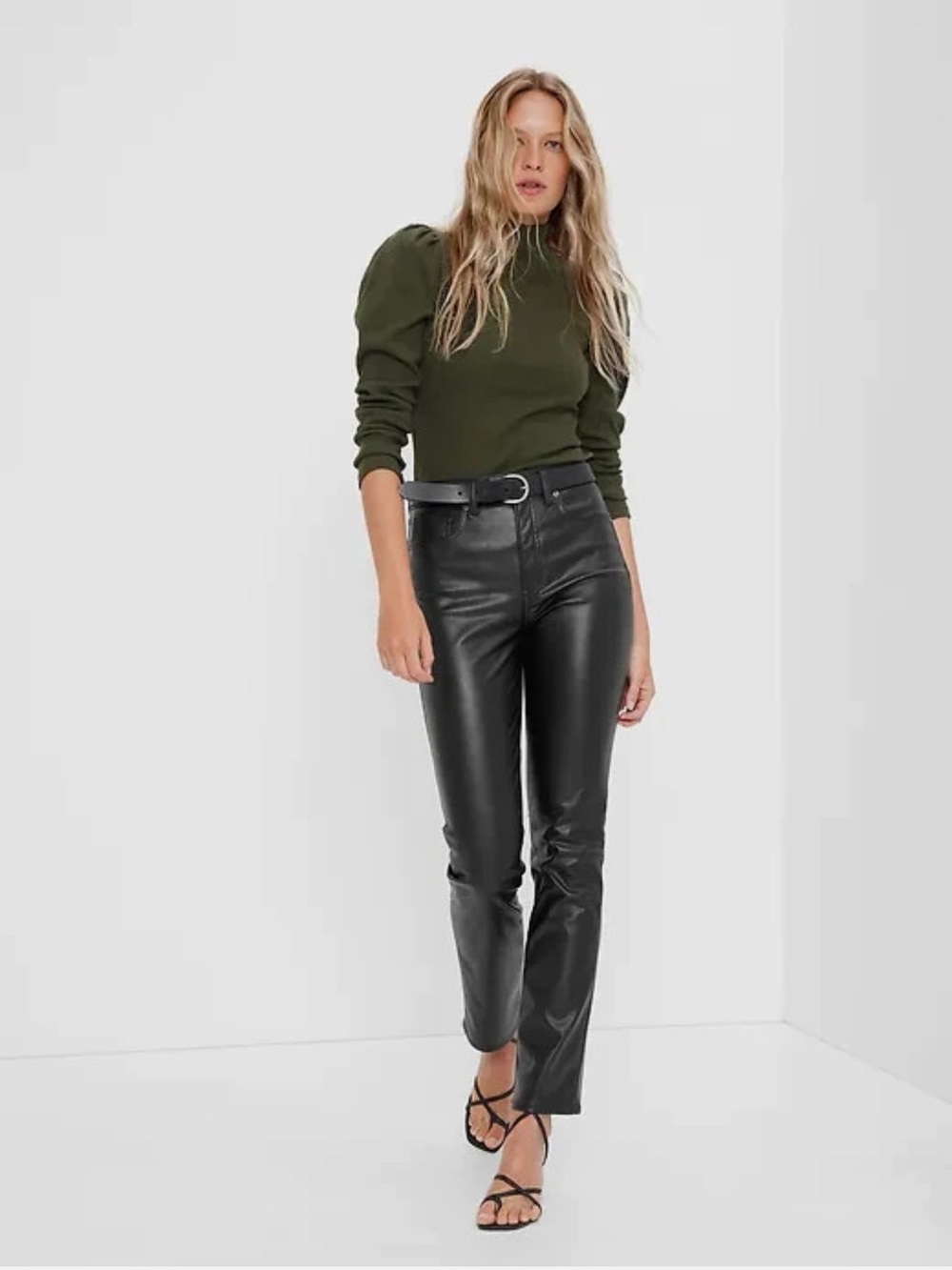 Gap vintage slim high rise Faux Leather Pant